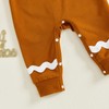 Newborn Infant Christmas Clothes Gingerbread Man Outfits Long Sleeve Romper