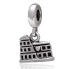 Roman Colosseum Charm 925 Sterling Silver Famous Building Charm Travel