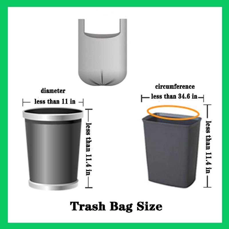 BAIYEUSO 100 Count 4 Gallon Small Black Trash Bags, Durable