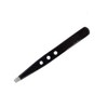 Metallic Splinter Tweezers in Black - Straight