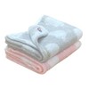 Imabari Towel, Hedgehog Pattern, Face Towel, Set of 2, Pink