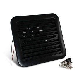 Marvix 12V Extractor Air Vent Side Ventilation Fan Black Electric Exhaust 205 x 185mm For Caravan, Motorhome, Campervan