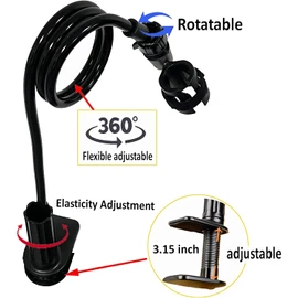 Universal Flexible Iron Cord Minder, Steam Iron Cord Holder for the ironing board helps keep the irons cord out of the way when in use - fits all standard ironing boards - No Irons , No Iron board