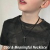 Quietsun Grandson Gifts from Grandma Birthday Gifts Cross Necklace for