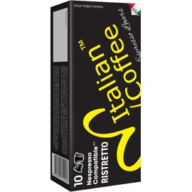 Italian Coffee for Espresso Lovers pods compatible with Nespresso Original machines, Italian Expresso capsules (100 Ristretto regular pods, 100 Count (Pack of 1))