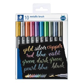 STAEDTLER 8321 TB10 - Rotuladores metálicos (10 unidades), varios colores
