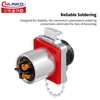 CNLINKO BD-24 4-Pin Industrial Waterproof Plug, IP68 Bullet Plug, Carbide