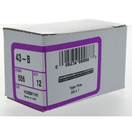 The Hillman Group 556 Taper Pin, 2/0 x 1-Inch, 12-Pack,Gray