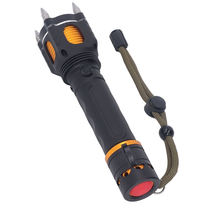 Rechargeable LED Flashlight Self Defense Super Bright Emergency Flashlight for