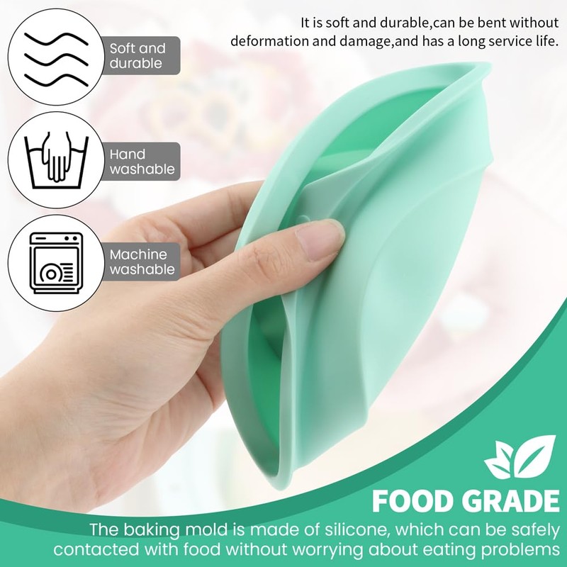 4Pcs Silicone Air Fryer Egg Mold,Reusable Air Fryer Egg Pan