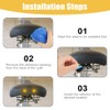 AYBUY 6Pcs Round Motorcycle Reflectors, Stick-on Safety Reflectors, 24mm Mini