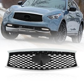 unbranded For 2014-2020 Infiniti QX70 Front Bumper Grille Grill Chrome 620706WP1A