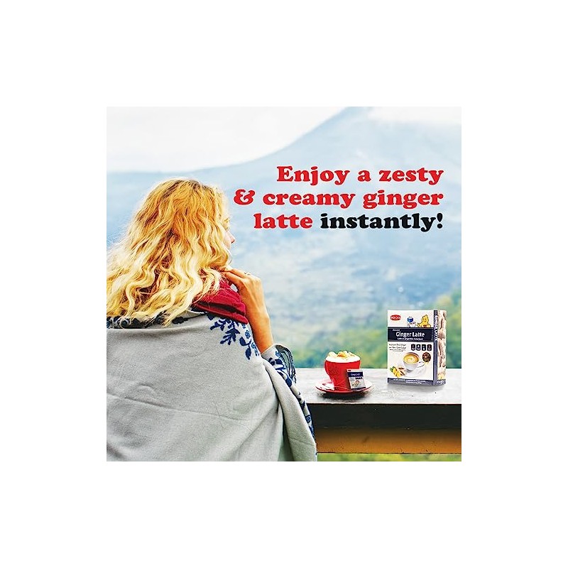 Pocas Ginger Latte Instant Tea - Creamy & Delicious Blend