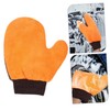 Mikinona 2pcs Dual Sided Car Wash Mitts Fleece Cleaning Gloves