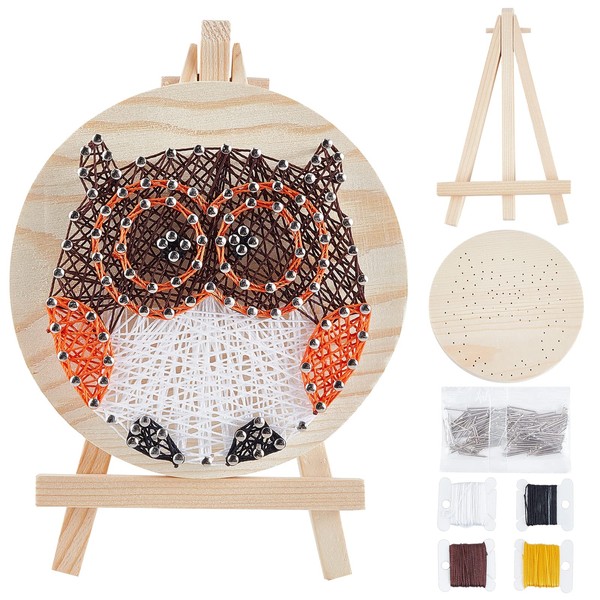 WEBEEDY Owl String Art Kit Craft Cupcake DIY Nail String