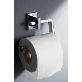 Haceka Edge 1143812 Stainless Steel Toilet Roll Holder, Silver