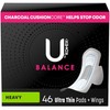 U by Kotex Balance Ultra Thin Pads with Wings, Heavy