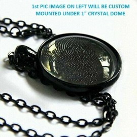 Fashion Jewelry TRIPLE MOON PAGAN WICCA OCCULT Black Chain 18" Necklace 1" Large Pendant