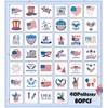 4th of July Decorations Temporary Tattoos -80Pcs America,Red White and