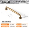 Goo-Ki 6 Pack Antique Brass Cabinet Pulls Zinc Alloy Drawer