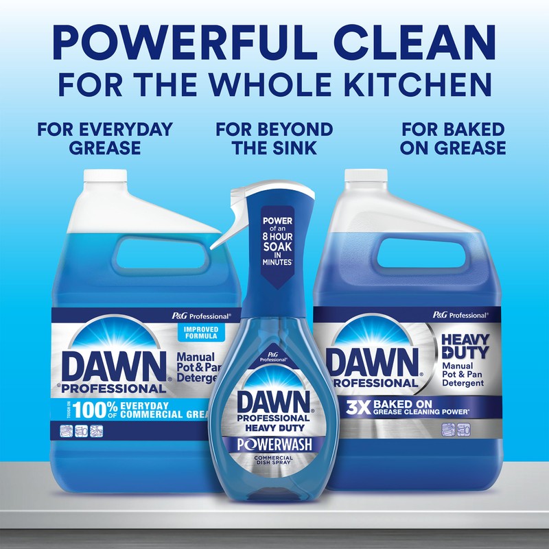 Dishwashing Liquid Soap Detergent by Dawn Professional, Bulk Degreaser Removes