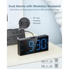 Upgraded Loud Alarm Clock with Bed Shaker for Heavy Sleepers,