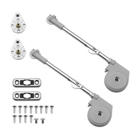 Soft Close Lid Support Hinge, 2 Pcs Lift Up Folding Lid Support Hinges, Heavy Duty Lid Stay Hinges for Cabinet Cupboard Toy Box