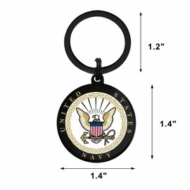 Navy Gift for Men Women - Navy Armed Forces Prayer Retirement Keychain - Birthday Christmas Veterans Day Going Away Gift