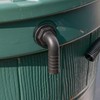 Water butt/rain barrel/water storage tank overflow hosetail elbow with nut