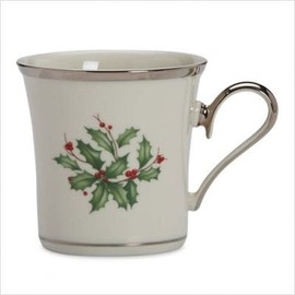 Lenox Holiday Christmas Platinum Mug
