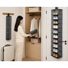 10-Layer Hanging Shoe Organizer for Closet Storage – Collapsible Polyester