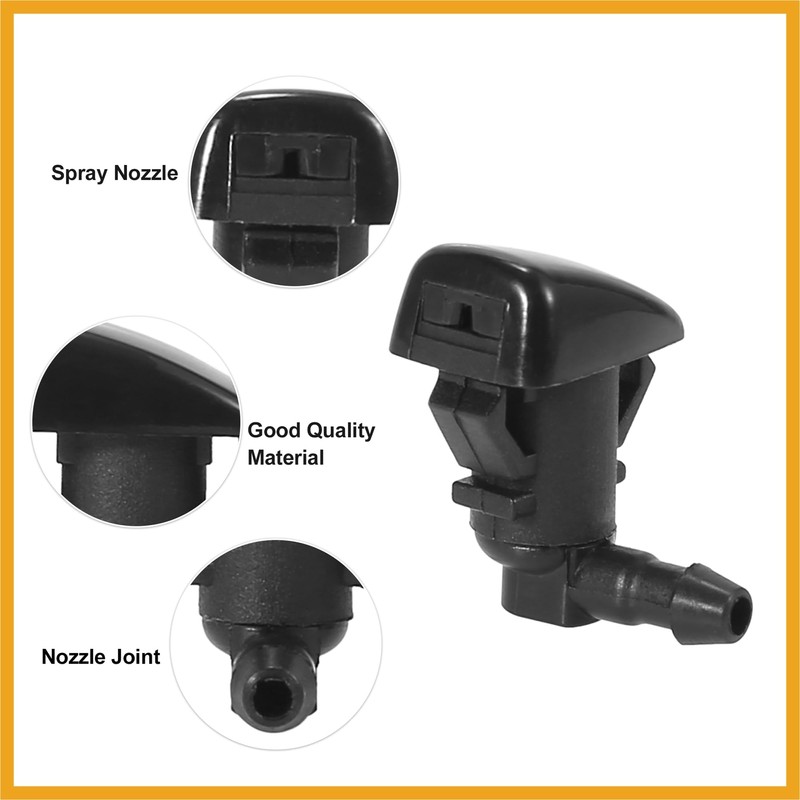 Partuto Front Windshield Wiper Nozzles Kit for Toyota Tacoma with