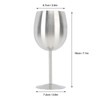 Stainless Steel Stem Wine Glasses Durable 304 Stainless Steel Wine
