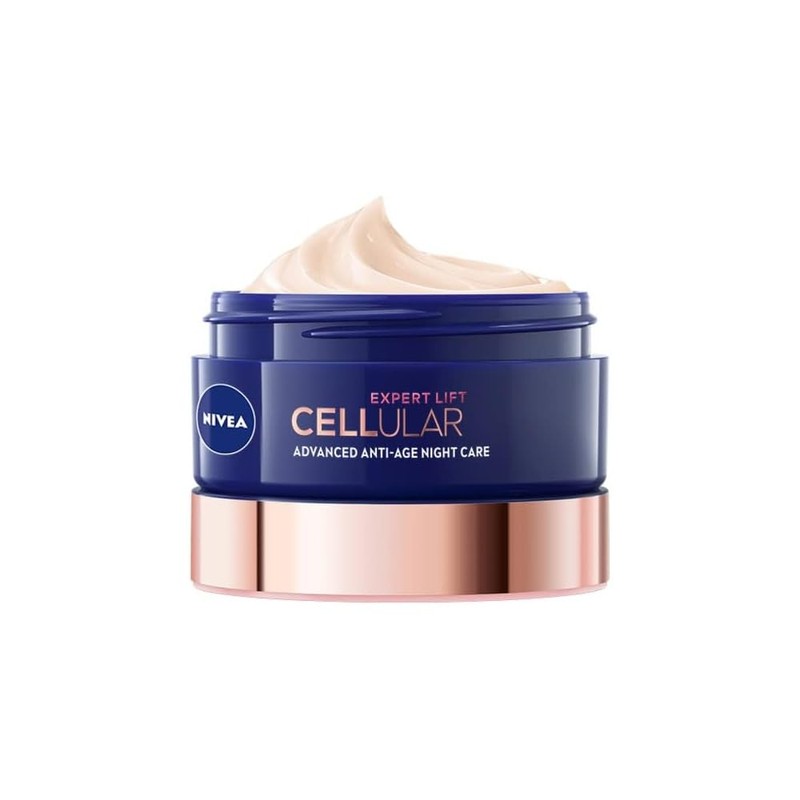 Nivea Cellular Expert Lift Multi-Effect Anti-Age Night Cream, Moisturising Night