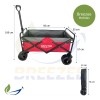 Breezee Market Carrito Compras Vagón Plegable Portátil Multiusos Resistente