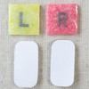 X-Ray Markers - Pastel Yellow and Coral Glitter Epoxy Resin