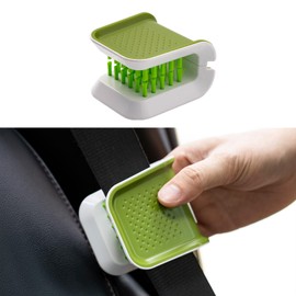 Rislobx Car Seat Belt Cleaning Brush, Non-Slip Car Seatbelt Cleaner Washing Brush Auto Detailing Brush Double Sided U-Shaped Car Interior Dust Brush for Car, Suv, Truck