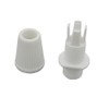 Strain Relief White Thread M10 x 1 + Hex Nut
