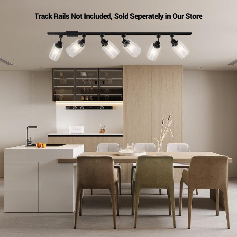 VANoopee H Type Track Lighting Heads E26 Track Light Ceiling