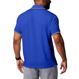 Corkhanj ordain Golf Polo Shirts for Men Short Sleeve Quick Dry Performance Moisture Wicking M Blue