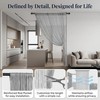 100×200cm String Door Curtain Fly Screen Partition Curtain (Silver Gray)