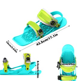 Mini Short Ski Skates for Snow，Mini Short Ski Skates for Snow Pro Version,Adjustable Short Mini Ski Skates,Short Snowskates Snowblades Skiboards for Winter Sport Skiing Equipment