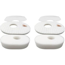 HASMX XFF300 Filter Set Replacement for Shark Fits for Rocket Ultra -Light Models HV292 HV300 HV300W HV301 HV302 HV303 HV305 HV308 HV310 UV450 Include 2 Felt filters and 2 Foam Filter