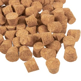 Juvale Size #1 Tapered Cork Plugs (0.4 x 0.33 x 0.5 in, 100 Pack)