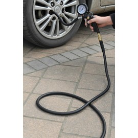 Hybrid Air Hose, 3/8-Inch by 50 Feet Air compressor Hose,Heavy Duty, Lightweight, Kink Resistant, All-Weather Flexibility,300 PSI