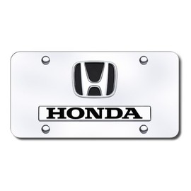 Au-TOMOTIVE GOLD Compatible/Replacement License Plate for Honda with Name and Logo