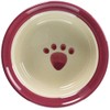 Pet rageous designs Dog Tableware, Pet Paw, Dog Bowl, Plum