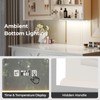 DESIGNSCAPE3D White LED Bathroom Mirror Cabinet with Time/Temp Display, 3-Tone
