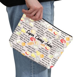 PYOUL Cosmetic Bag Funny Funny Funny Gourmet Gift for Fans, beige