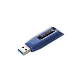 Verbatim V3 MAX USB 3.0 Drive, 64GB, Blue/Black